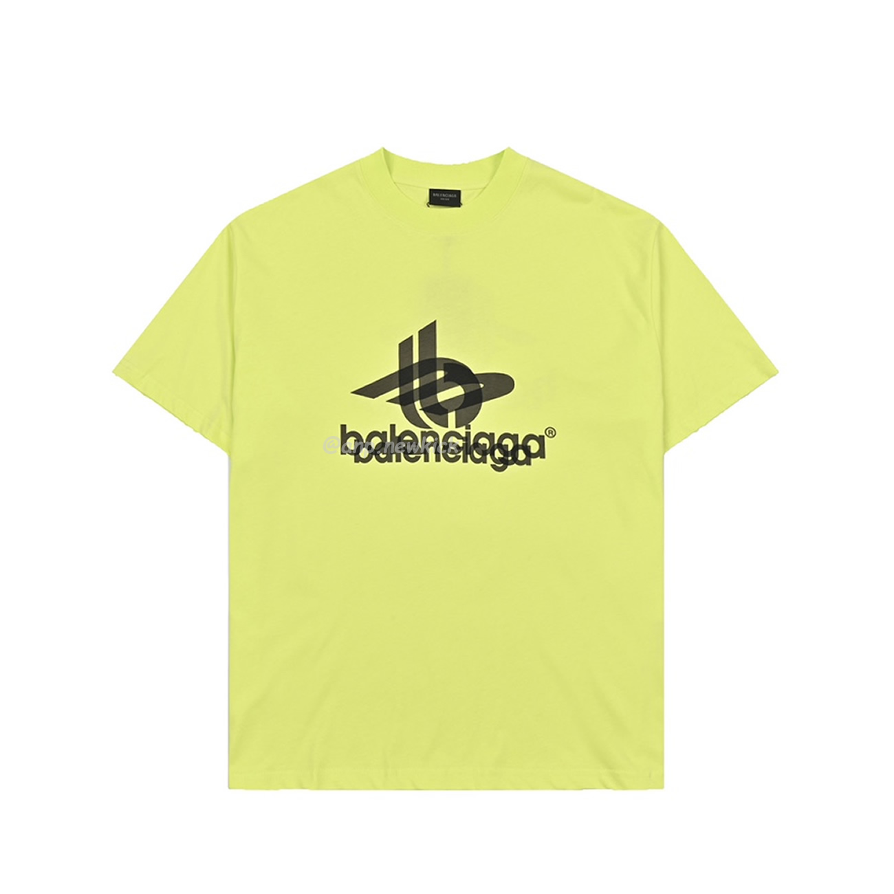 Balenciaga 23ss Tape Printed Overlapping T Shirt (1) - newkick.org
